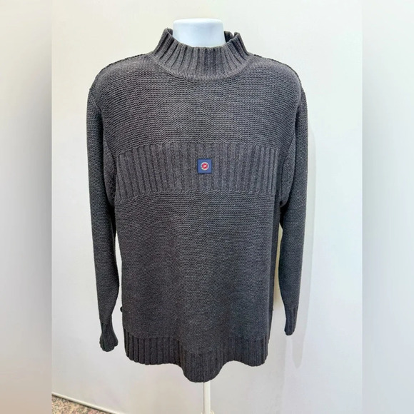 PACO RABANNE SPORT Men’s Y2K gray mock neck sweater size XL. - Picture 1 of 14